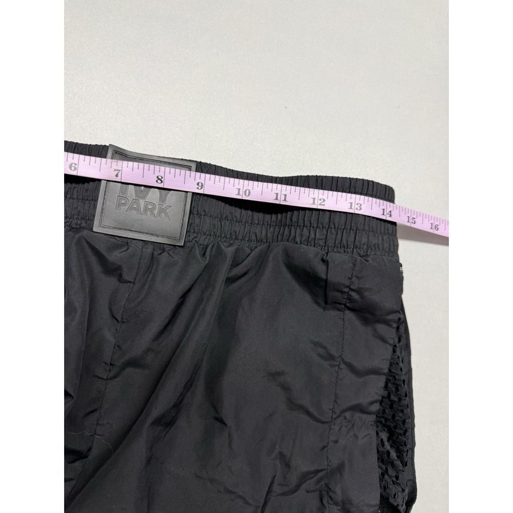 IVY PARK Black Side Mesh Panel. High Waisted Active Lounge Shorts.Sz S - Picture 5 of 12